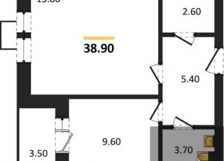 Продажа 1-комнатной квартиры, 38.9 м2, Воронеж, улица Загоровского, 9/2