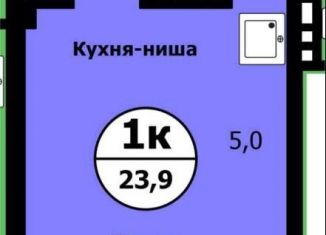 Продается квартира студия, 23.5 м2, Красноярский край, улица Лесников, 41Б