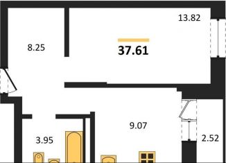 1-комнатная квартира на продажу, 37.6 м2, Новосибирск, метро Заельцовская