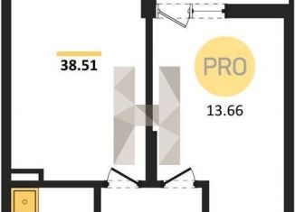 Продаю 1-комнатную квартиру, 38.5 м2, Батайск