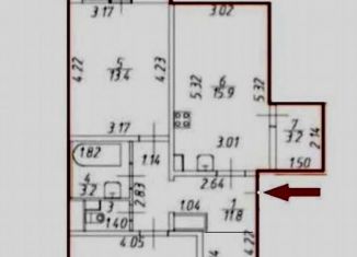 Продажа двухкомнатной квартиры, 62 м2, Санкт-Петербург, улица Дыбенко, 5к1, муниципальный округ № 54