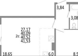 Продам двухкомнатную квартиру, 40.5 м2, Челябинск, Советский район