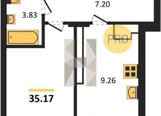 Продаю 1-ком. квартиру, 35.2 м2, Батайск, ЖК Пальмира 2.0, улица Ушинского, 29к3