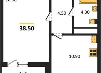 Продажа 1-комнатной квартиры, 38.5 м2, Воронеж, Центральный район, улица Шишкова, 140Б/6