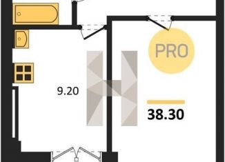 Продается 1-комнатная квартира, 38.3 м2, Ростовская область, улица Ворошилова, 219