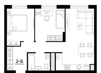 Продажа 2-комнатной квартиры, 54.9 м2, Астрахань, Ленинский район, улица Татищева, 12