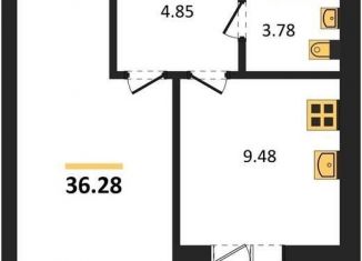 Продается однокомнатная квартира, 36.3 м2, Воронеж, улица Курчатова, 26Б, Советский район