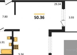 Продается 1-ком. квартира, 50.4 м2, Воронеж, набережная Чуева, 7, Железнодорожный район