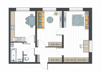 Продается 2-ком. квартира, 59.7 м2, Киров, Чистопрудненская улица, 17