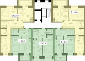 2-ком. квартира на продажу, 66.2 м2, Смоленск, ЖК Загорье