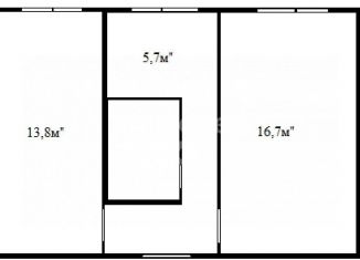 Продаю двухкомнатную квартиру, 46.1 м2, Омск, Олимпийская улица, 2