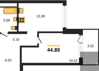 Продается 1-ком. квартира, 44.9 м2, Воронеж, набережная Чуева, 7, Железнодорожный район