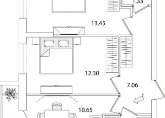 Продается 2-ком. квартира, 49.6 м2, Санкт-Петербург