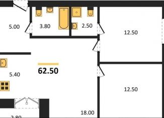 Продается 2-ком. квартира, 62.5 м2, Новосибирск, Октябрьский район, улица Кирова, 342