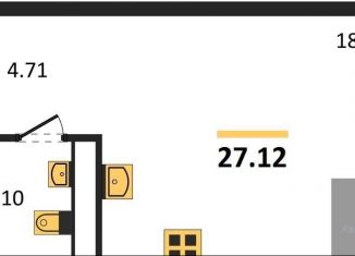 Квартира на продажу студия, 27.1 м2, Воронеж, набережная Чуева, 7