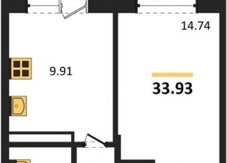 Продается 1-комнатная квартира, 33.9 м2, Воронеж, Советский район