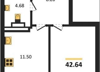 1-ком. квартира на продажу, 42.6 м2, Воронеж, Центральный район