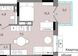 Продажа квартиры студии, 36.7 м2, Ижевск, улица имени В.С. Тарасова, 6