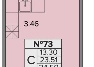 Продам квартиру студию, 24.6 м2, Санкт-Петербург