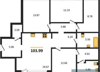 Продаю 3-комнатную квартиру, 104 м2, Воронеж, Левобережный район, Ленинградская улица, 29Б