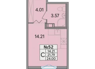 Продам квартиру студию, 24 м2, деревня Скотное