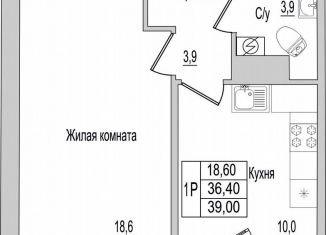 Продаю 1-ком. квартиру, 39 м2, Псковская область, улица Героя России Досягаева, 6