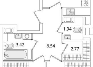 Продажа 2-комнатной квартиры, 57.8 м2, Санкт-Петербург