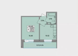 Продается 1-комнатная квартира, 37.2 м2, деревня Новое Девяткино, Главная улица, 2