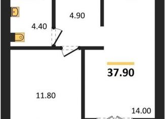 Продаю 1-комнатную квартиру, 37.9 м2, Новосибирская область, улица Кирова, 342