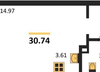 Квартира на продажу студия, 30.7 м2, Новосибирск, ЖК Чкалов, Светлановская улица, 52/2