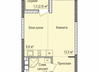 Продается квартира студия, 30 м2, Удмуртия, жилой комплекс Покровский, 4