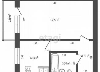 1-ком. квартира на продажу, 30.5 м2, Калининградская область, Центральная улица, 1