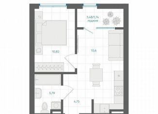 Продажа 1-комнатной квартиры, 34.7 м2, Челябинская область