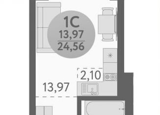 Продается квартира студия, 24.6 м2, Новосибирск