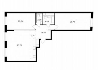 Трехкомнатная квартира на продажу, 102 м2, Москва, улица Петра Алексеева, 14, ЖК Кутузов Град 2