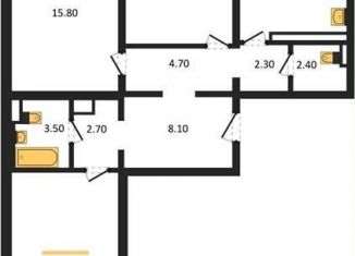 Продам трехкомнатную квартиру, 87.9 м2, Воронеж, улица Шишкова, 140Б/16