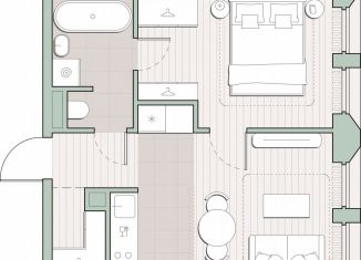 Продам однокомнатную квартиру, 35.3 м2, Москва, район Очаково-Матвеевское