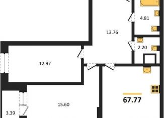 Продажа 2-ком. квартиры, 67.8 м2, Воронеж, Ленинский район, улица Кривошеина, 13/14