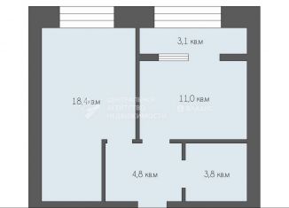 Продам 1-ком. квартиру, 42 м2, Рязанская область