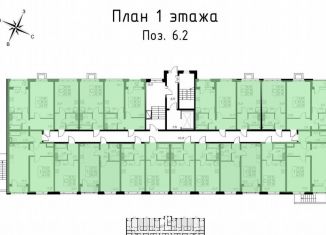 Продается 1-комнатная квартира, 36.1 м2, Тамбов, улица имени Павла Строганова, 1