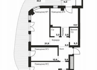 Продаю трехкомнатную квартиру, 98.8 м2, Челябинск, улица Труда, 157А