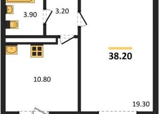 Продаю 1-ком. квартиру, 38.2 м2, Воронеж, улица Шидловского, 28