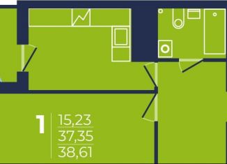 Продается однокомнатная квартира, 38.6 м2, Уфа, Ленинский район, проспект Дружбы Народов, 51