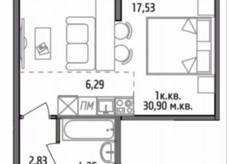 Сдача в аренду квартиры студии, 31 м2, Петрозаводск, улица Тапиола, 1