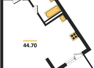 Продается 1-комнатная квартира, 44.7 м2, Самара, Красноглинский район, Прибрежная улица, 1Г