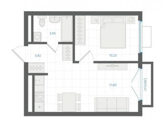 Продаю 1-ком. квартиру, 36.2 м2, Екатеринбург, Ленинский район