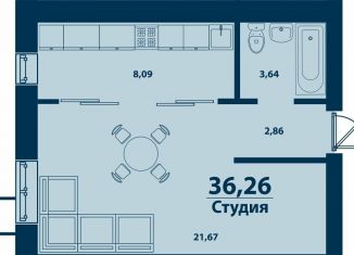 Продам 1-комнатную квартиру, 36.3 м2, Республика Башкортостан