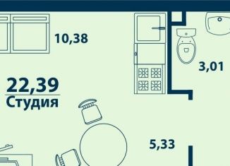 Продается 1-комнатная квартира, 22.4 м2, Уфа