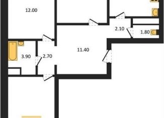 Продам 3-ком. квартиру, 80.4 м2, Воронеж, Советский район, улица Полковника Богомолова, 5