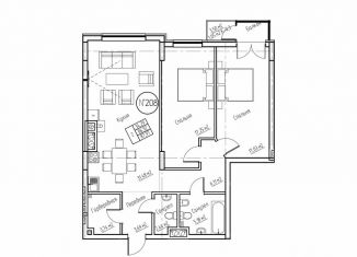 Продается 2-ком. квартира, 90.8 м2, Калининград, Московский район, Октябрьская улица, 12